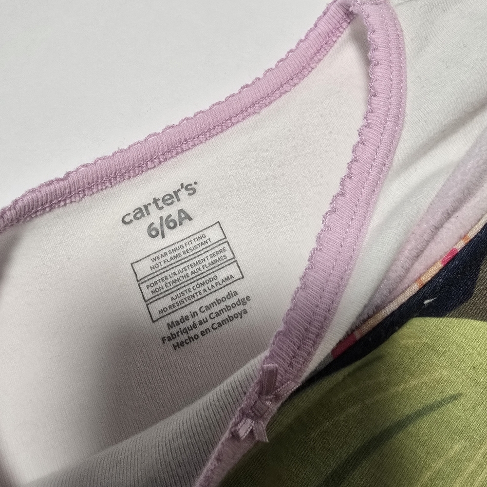Girls Size 6 Unicorn Pajama Set Fall-Themed Dress And Pants - 3 Matching Sets - Picture 12 of 14